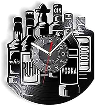 Amazon.co.jp: 非カチカチ掛け時計 Liquorative 壁掛け時計